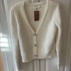 Allison Cream Knit Cardigan Sweater
